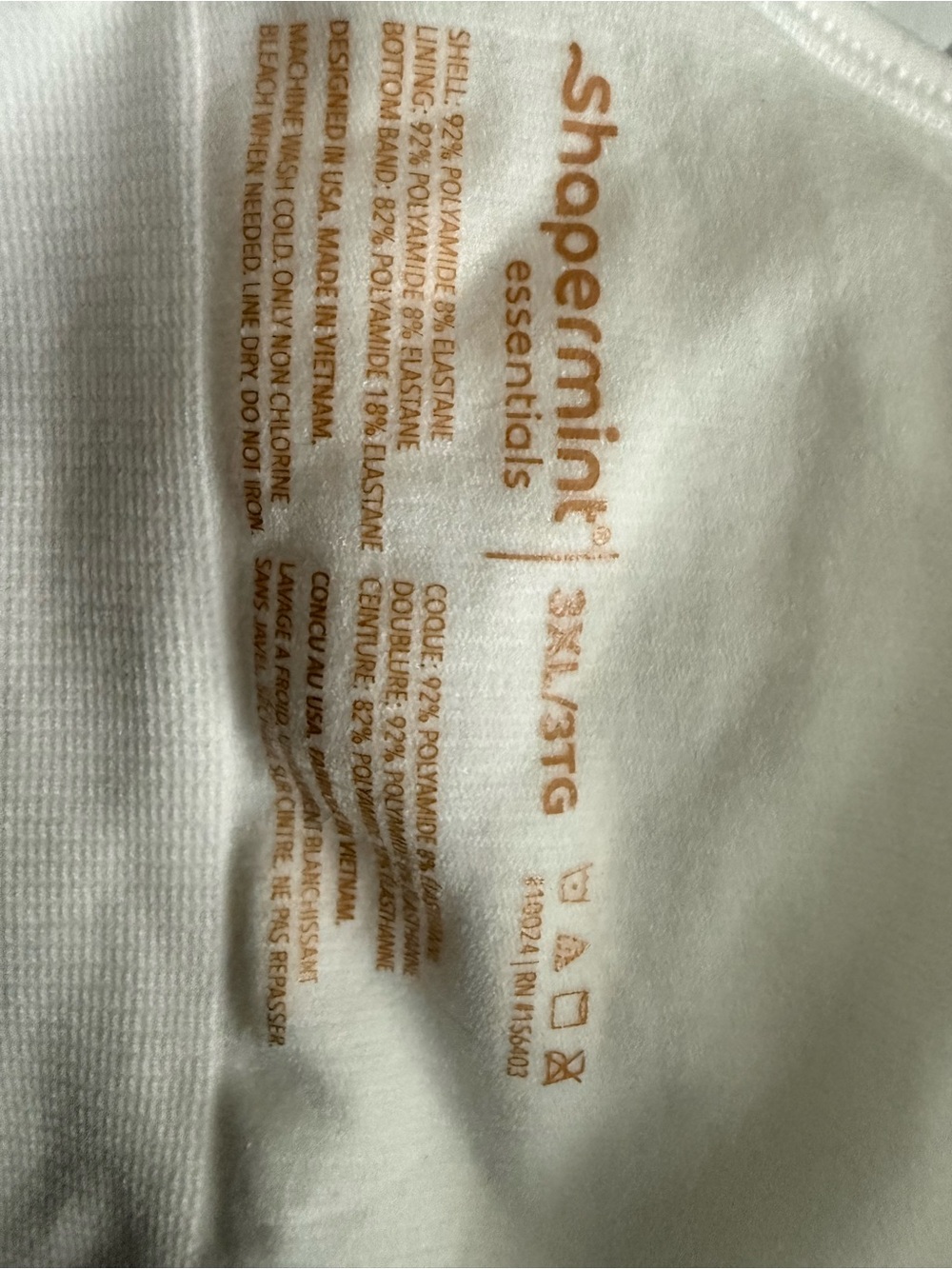 Shapermint Seamless White Sleep & Lounge Bra - 3X - Picture 5 of 5